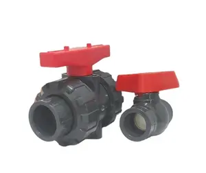Best Priced PN10 PVC Double Union Ball Valve For Changing The Direction Of Media Flow