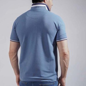 T-shirt d'été pour homme à manches courtes en tricot uni 100% coton à séchage rapide, coupe ajustée pour la salle de sport - Product Image 5