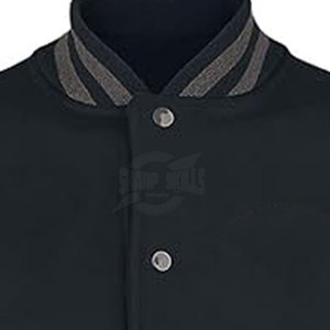 Customized Logo Men's <b>Slim</b> <b>Fit</b> Letterman <b>Jacket</b> with Stand Collar Breathable & Eco-Friendly Winter Outdoor Wear Low MOQ - Product Image 5