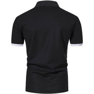 Verano sólido para hombres para camisas Tela de Jersey de algodón transpirable Colores personalizables Logotipo de alta calidad Tallas grandes - Product Image 3