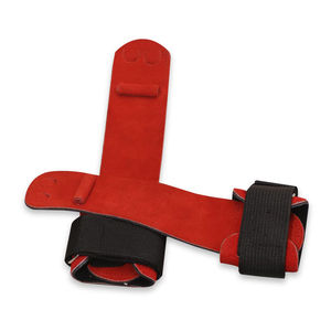 Poignées de sangle de gymnastique avec logo personnalisé Poignées en cuir néoprène avec 2 trous - Product Image 5