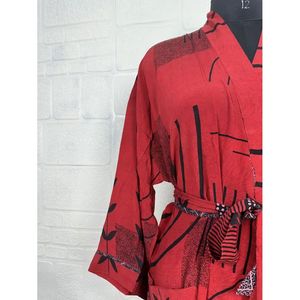 Kimono Vintage de Crepé de Seda, Ligero y Lujoso, Bata Suave y Cómoda, Regalo Perfecto para Mujer, para Usar por la Noche, Tejido para Primavera - Product Image 3