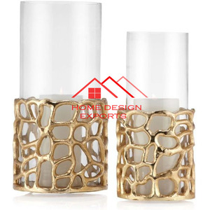 Bougie en métal dernière conception support votif pot à bougie au prix de gros fournisseur de luxe fini doré - Product Image 4