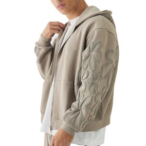 Sudaderas con Capucha Extra Grandes Personalizadas para Hombre con Diseño de Estampado en Relieve, Logotipo Personalizado, Sudaderas de Forro Polar Estilo Urbano, Venta al Por Mayor OEM - Product Image 2