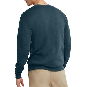 Sweat-shirts à col rond surdimensionnés pour hommes avec logo personnalisé OEM Noir Gris Manches longues Pulls décontractés à capuche - Product Image 4