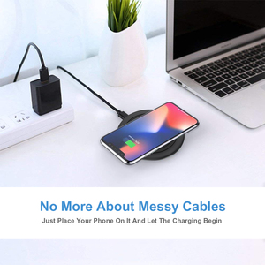 QI CE FCC ROSH Pad di ricarica Wireless veloce da 15W certificato per caricabatterie Wireless rotondo <span class=keywords><strong>rapido</strong></span> per <span class=keywords><strong>iphone</strong></span> - Product Image 5