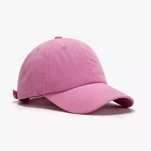 unisex Polyester/cotton Custom Logo Unstructured <b>Blank</b> Plain Soft 6 Panel Hat Wholesale Vintage Washed 100% Sports Baseball <b>Cap</b> - Product Image 3