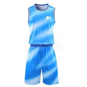Ensembles d'uniformes de basketball personnalisés pour hommes à faible MOQ, respirants, grandes tailles, séchage rapide, sans manches, dernier design, impression de logo personnalisée - Product Image 1