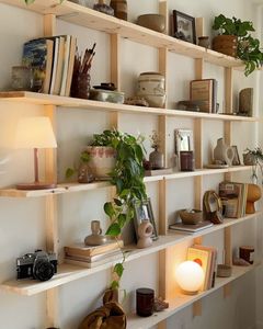 Estante colgante de pared de madera de último diseño estante de hogar soporte de flores para pared y decoración del hogar - Product Image 6