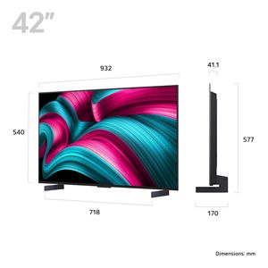 Televisor OLED HDTV 4K de 42 Pulgadas y 120Hz con Barra de Sonido Integrada (Negro) - Product Image 3
