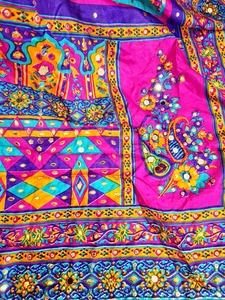 Dupatta miroir élégant fait à la main, léger et respirant, de style européen et américain, couleur et taille personnalisées, élégant pour les fêtes, pour femmes - Product Image 3