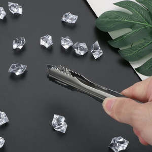 Pinzas para hielo, pinzas para hielo de acero inoxidable, pinzas para hielo de bar, pinzas para hielo de cocina, pinzas para hielo pequeñas, pinzas para hielo de metal, pinzas para hielo de cóctel - Product Image 2
