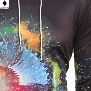 เสื้อฮู้ดสวมหัวโพลีเอสเตอร์สำหรับผู้ชายผ้าเทอร์รี่แบบลำลองน้ำหนักเบาสีล้วนสำหรับฤดูหนาวออกแบบได้ตามต้องการ - Product Image 4