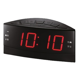 CR-420 thiết kế hiện đại 1.8 \ "LED hiển thị đồng hồ báo thức bàn đồng hồ bảng AM/FM Đài phát thanh tùy chọn âm thanh tự nhiên tùy chọn nhựa điện tử - Product Image 2