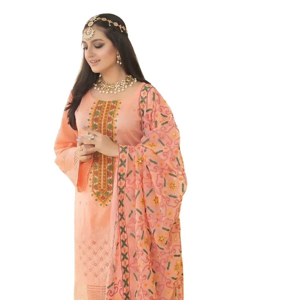 सुंदर नए डिज़ाइन वाली महिलाओं के लिए ग्रीष्मकालीन संग्रह पाकिस्तानी भारतीय बांग्लादेशी शैली की कैज़ुअल पोशाकें शलवार क़मीज़ लंबी पोशाकें