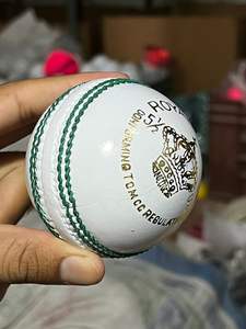 <b>White</b> Leather <b>Cricket</b> Ball 4 Piece Hand Stitched OEM Custom Logo Professional Training and Match Use Durable JAWAS SPORTS - Product Image 5