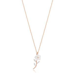 Fleur Design Nacre Charme Pendentif Artisanat Bijoux En Gros Collier En Argent Sterling 925 Fine Jewellery - Product Image 6