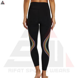 เลกกิ้งเส้นใยไม้ไผ่สำหรับผู้หญิงชุดออกกำลังกายเล่นฟิตเนสยิมยาวถึงเข่าระบายอากาศได้ดี - Product Image 5