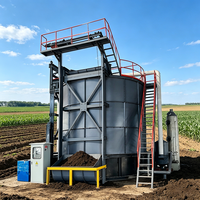 Système de traitement des boues ASL, cuve de fermentation aérobie verticale, granulateur d'engrais motorisé à commande intelligente PLC pour