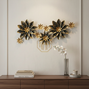 Arte Mural Metálico Grabado de Diseño Real, Decoración Artesanal Premium Multicolor Personalizada para Sala de Estar, Venta al por Mayor OEM - Product Image 2