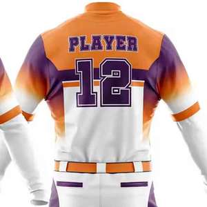 Uniforme de Béisbol Personalizado al por Mayor, Jersey de Béisbol con Botones Completos y Pantalones a Rayas, Fabricante de Uniformes de Béisbol en Pakistán, 100% Poliéster Antibacteriano - Product Image 5