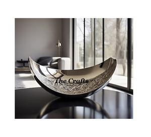 Bol à chocolat en aluminium de qualité supérieure en couleur beige, vaisselle de restaurant, bol de service décoratif à vendre - Product Image 5