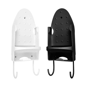 Estante de baño de montaje en pared, colgador de tablero de hierro, soporte de almacenamiento de planchado eléctrico - Product Image 1