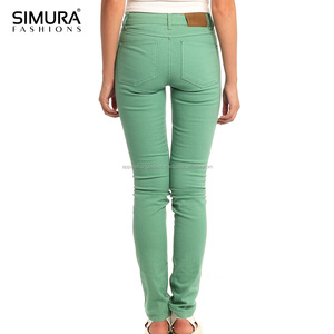 Nouveau design tendance, meilleure qualité, vente en gros à prix abordable, séchage rapide, OEM, jean en denim élégant pour femme, coupe skinny slim, pantalon durable - Product Image 4