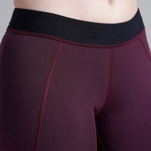 Leggings de fitness marron ajustés taille haute, taille XXS, design personnalisé, respirants en nylon/spandex, coupe basse à la cheville - Product Image 5