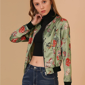 La última chaqueta bomber de calidad superior para mujer, chaquetas de burbujas brillantes, cuello levantado, manga larga, bolsillo sólido con cremallera, superventas, personalizada - Product Image 3