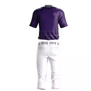 El último diseño Uniforme de béisbol Mejor precio Venta caliente Uniforme de béisbol Tasa de venta completa Uniforme de béisbol para hombres - Product Image 5