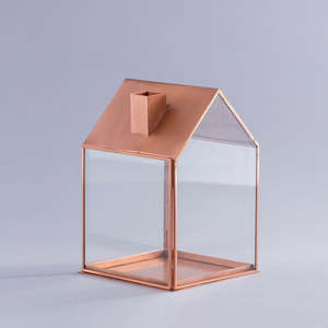 Candelabro de Metal con forma de linterna para uso doméstico, Decoración de mesa decorativa, iluminación, color dorado y naranja, morroco plateado - Product Image 3