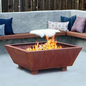 Brasero de jardin en fer avec conception résistante à la chaleur et aspect classique pour des soirées élégantes et de la chaleur en extérieur - Product Image 6