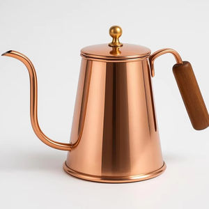 Private Branding Handcrafted Copper <b>Tea</b> Kettle With Bright Shine And Heavy Duty Frame <b>For</b> Authentic Cooking Experience - Product Image 1
