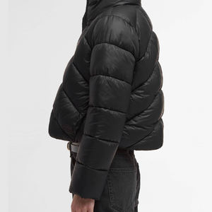 Veste matelassée en gros avec logo personnalisé, chaude, matelassée, d'hiver, avec motif uni, fermeture éclair, veste matelassée pour femmes 2026 - Product Image 4