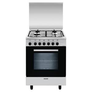 Cocina de Gas de 4 Zonas y Horno Eléctrico de Acero Inoxidable Glem Clase A, Modelo ALPHA A654MI6, 60x50x90cm - Product Image 1