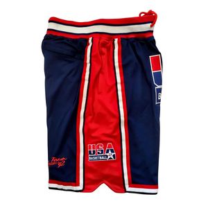 Personalizable Transpirable Sublimación Impreso EE. UU. Baloncesto Bolsillo Pantalones Cortos American Dream Team Sport Tallas grandes de secado rápido Unisex - Product Image 4