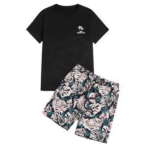 Conjunto de Pantalones Cortos Deportivos Personalizados de Alta Calidad para Hombre, Casuales, Transpirables, de Verano, 100% Algodón, Tejido de Rizo, Secado Rápido, Tallas Grandes, Estilo Urbano - Product Image 1