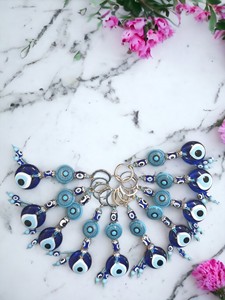 พวงกุญแจ DAFNI BIG PAZAR Evil Eye Bead Carabiner - โลหะแฟชั่นพร้อมปลายเคลือบสีแบบพิเศษ รูปทรง 3 มิติ และการพิมพ์ลายนูน - Product Image 3