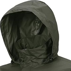 Veste coupe-vent imperméable grande taille pour hommes Manteau d'extérieur imperméable à l'eau de meilleure qualité avec logo positionné sur le devant - Product Image 4