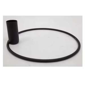 เชิงเทียนเหล็กสีดำด้านสำหรับตกแต่งบ้านดีไซน์เนอร์ทันสมัยสีดำด้านสุดหรูสินค้ามาใหม่ - Product Image 1