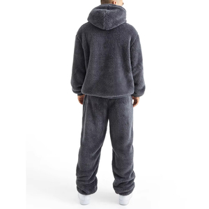 2025 Original Logo Cotton Tech Fleece hombres chándal 2 uds Material grueso hombres sudadera y pantalones de chándal para otoño transpirable - Product Image 2