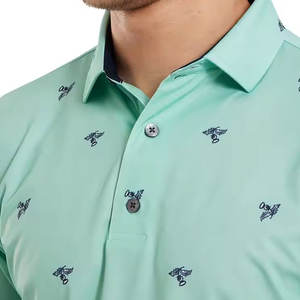 Algodón de alta calidad para hombres, camisetas Polo, diseño de cuello redondo transpirable con patrón sólido, tela de lona de 240 gramos para el verano - Product Image 3