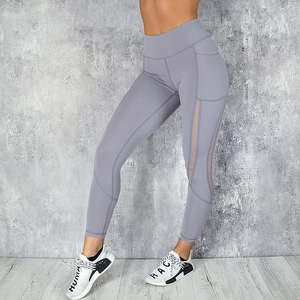 Leggings deportivos de alta calidad para mujer, mallas deportivas de cintura alta con bolsillos, mallas de gimnasio, ropa de mujer - Product Image 6