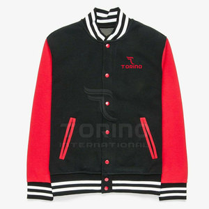 Chaqueta de invierno Letterman de talla personalizada para hombre con cuello levantado Venta al por mayor - Product Image 1