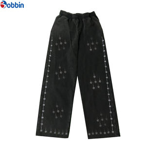 Pantalones Deportivos de Felpa Francesa Lavados con Ácido y Piedras para Hombre, Personalizables con Serigrafía, Algodón con Pedrería - Product Image 3