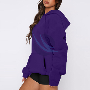 Sudaderas con capucha y sudaderas para mujer Otoño Mujer Sólido con capucha Algodón Espesar Sudaderas cálidas Ropa de calle Sudadera con capucha transpirable para niñas - Product Image 4