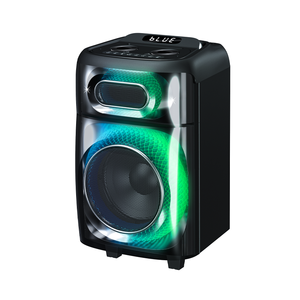 Tích hợp bộ cân bằng xe đẩy di động lớn RGB LED ánh sáng DJ âm lượng lớn âm trầm karaoke hộp tiệc loa màu xanh răng - Product Image 5