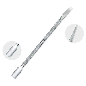 KAAMIR INSTRUMENTS Outil de manucure beauté en acier inoxydable réutilisable double usage pousse-cuticules carré pour le soin des ongles nettoyage de la peau - Product Image 6