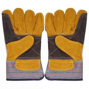 Vente en gros de gants de mécanicien en cuir de grain de peau de chèvre gants de conducteur anti-coupure anti-impact gants de mécanicien - Product Image 5